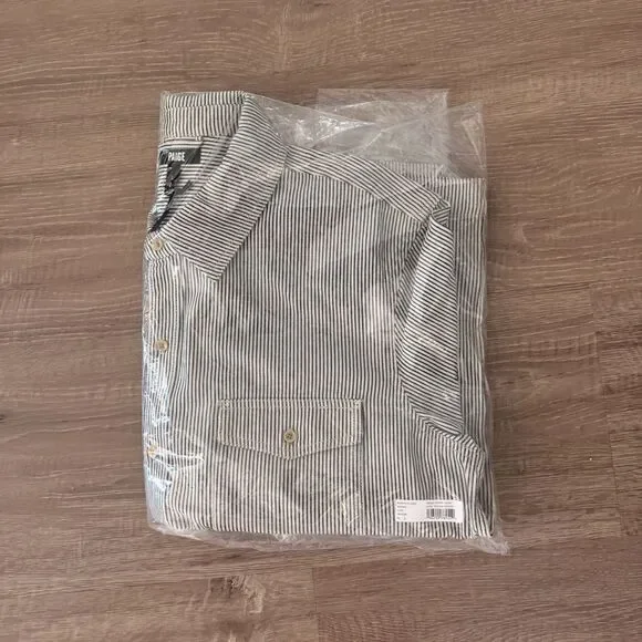 NWT Paige Denim Men's Renzi Denim Shirt Jacket - Picture 4 of 4